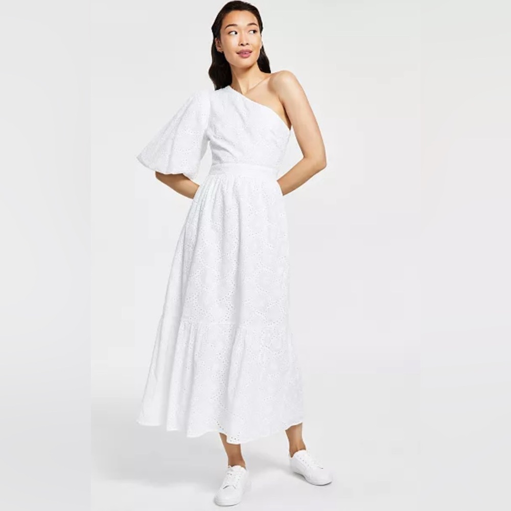 NWT RACHEL Rachel Roy white asymmetrical dress